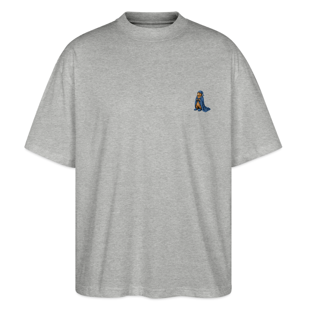 Mankei Schlafshirt - Oversized Unisex Bio T-Shirt - Grau meliert