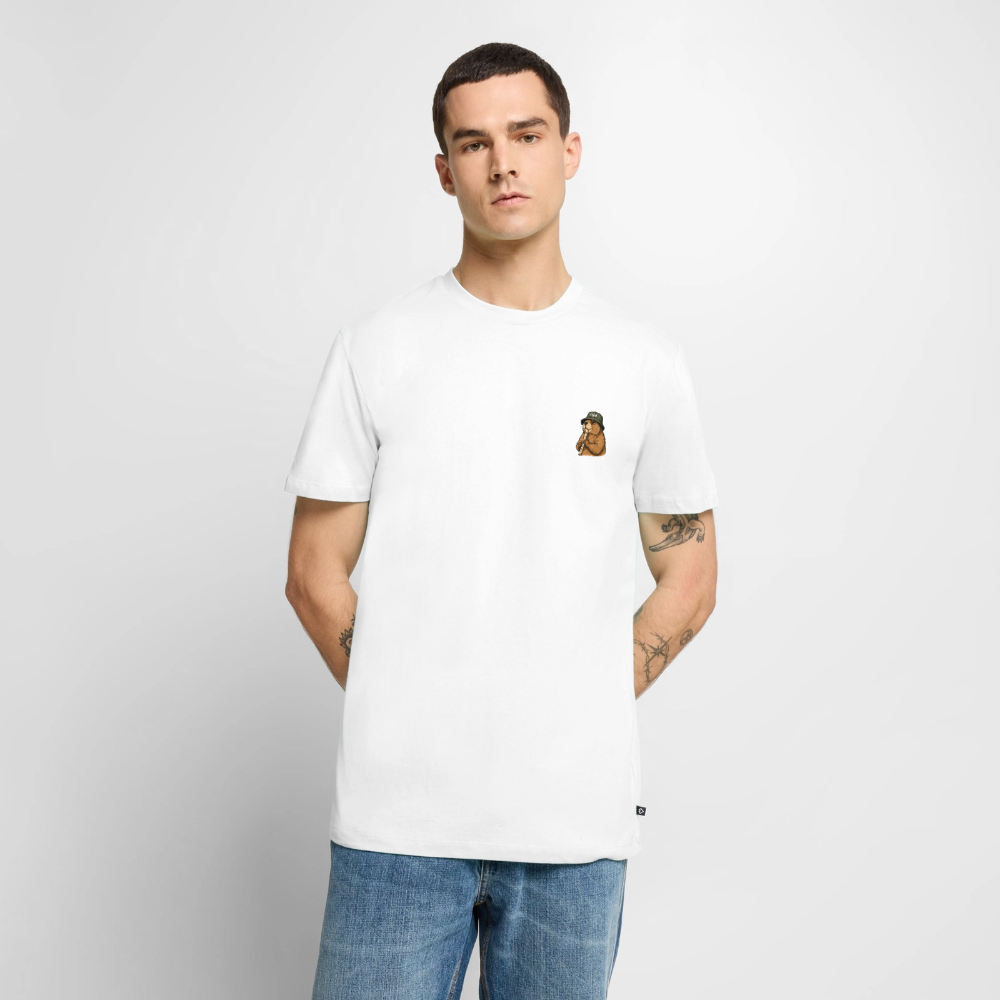 STB x Mankei Backprint - Männer Premium T-Shirt - Weiß