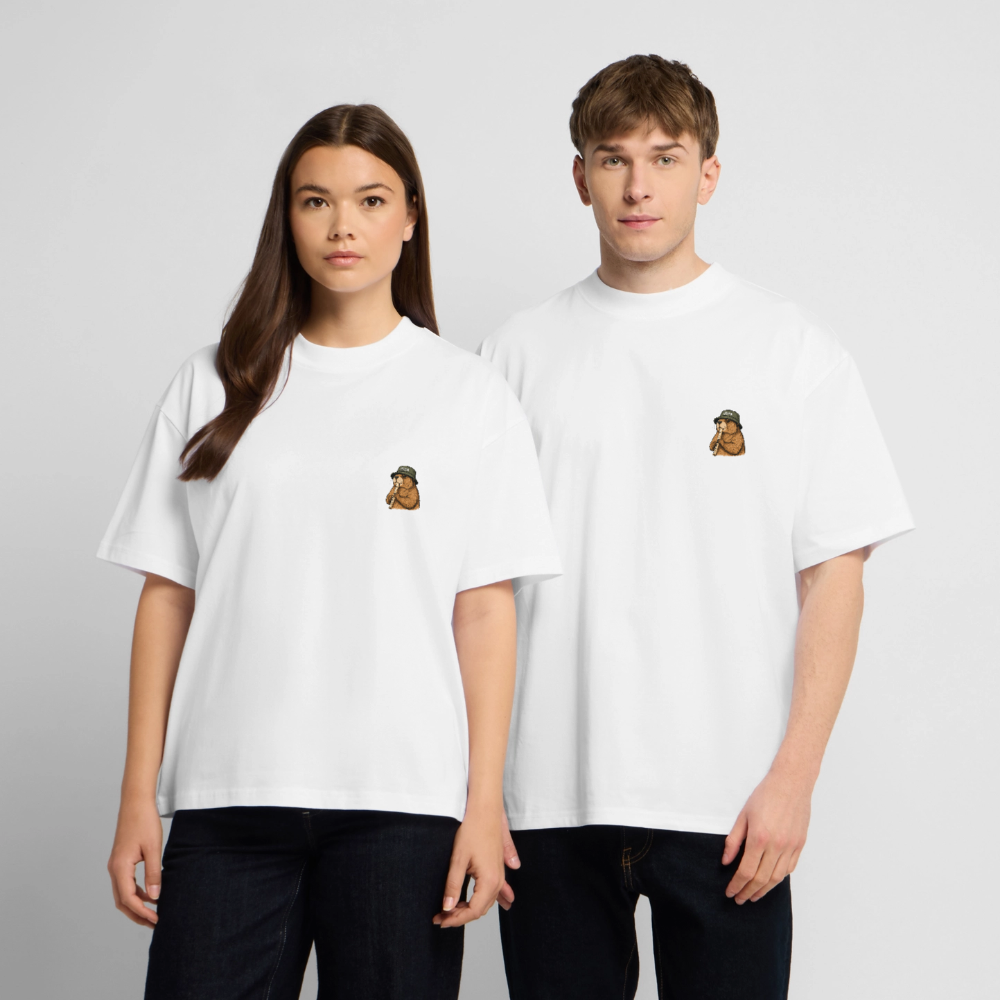 STB x Mankei Backprint - Oversized Unisex T-Shirt - Weiß