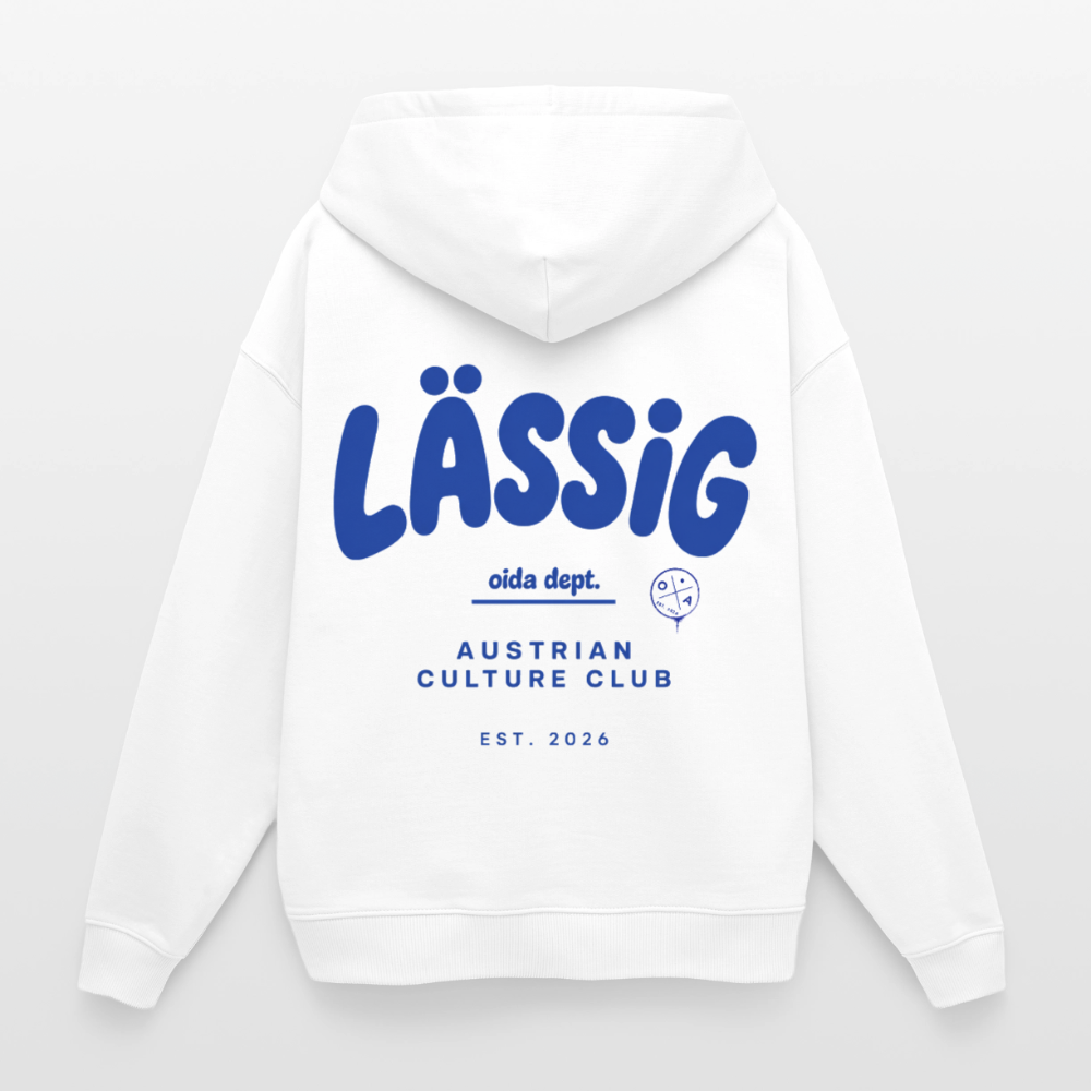 LÄSSIG - OVERSIZED HOODIE - Weiß