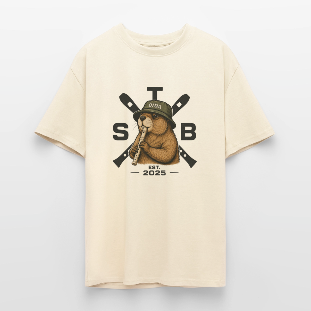 STB x Mankei - Oversized Unisex T-Shirt - Creme