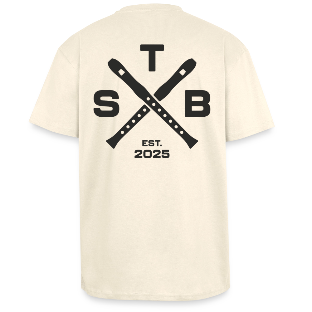 STB x Mankei Backprint - Oversized Unisex T-Shirt - Creme