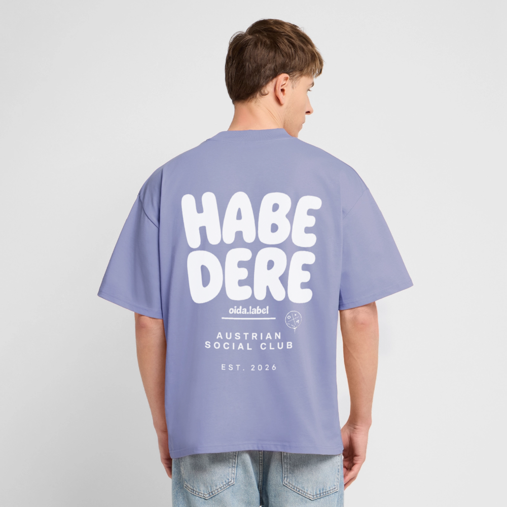 HABE DERE - OVERSIZED MEN's TEE - Violett