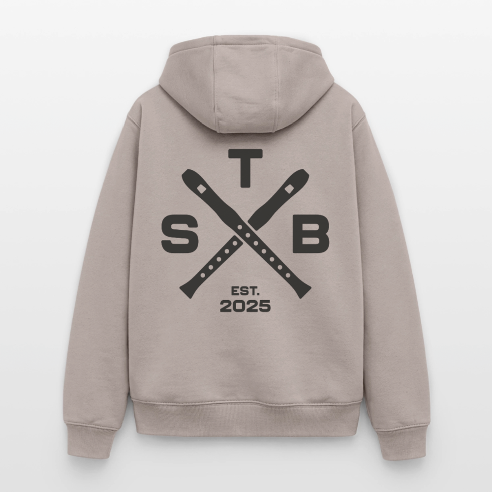 STB x Mankei - Oversized Unisex Zip Hoodie - Taupe