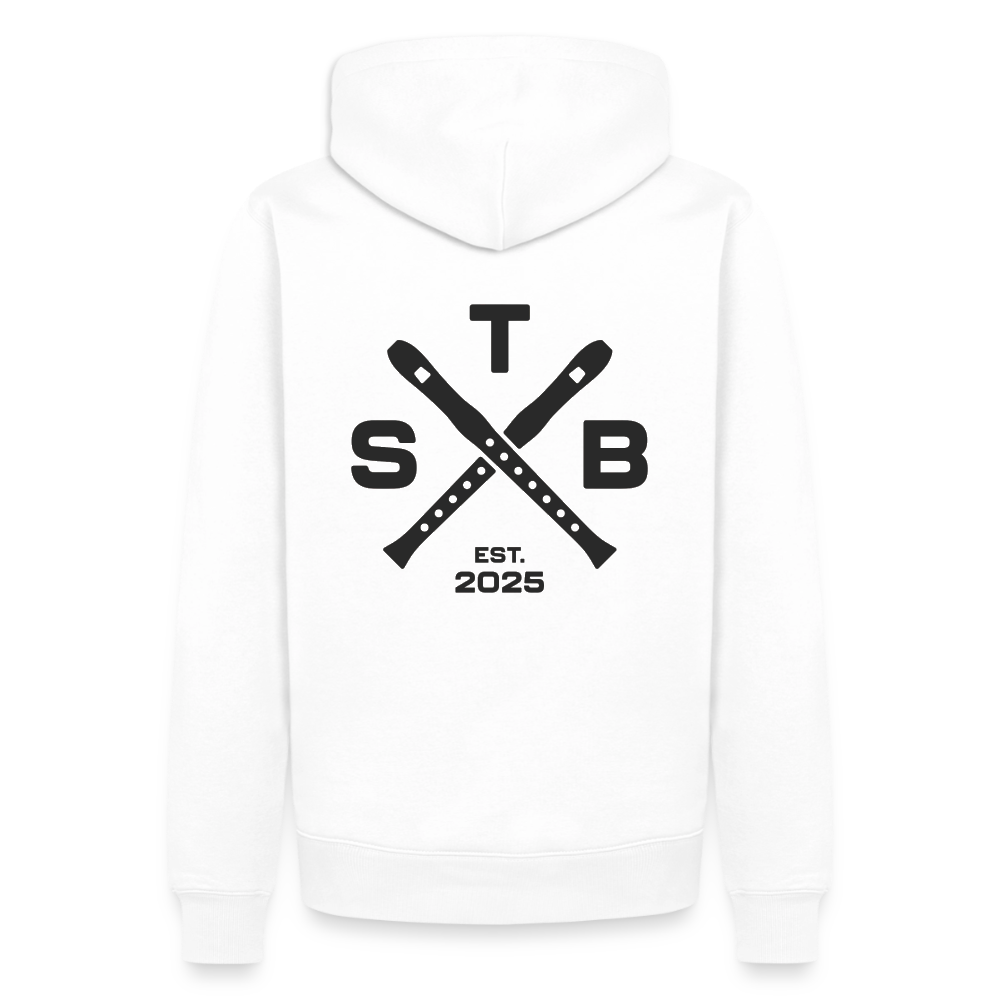 STB x Mankei Backprint - Männer Premium Hoodie - Weiß