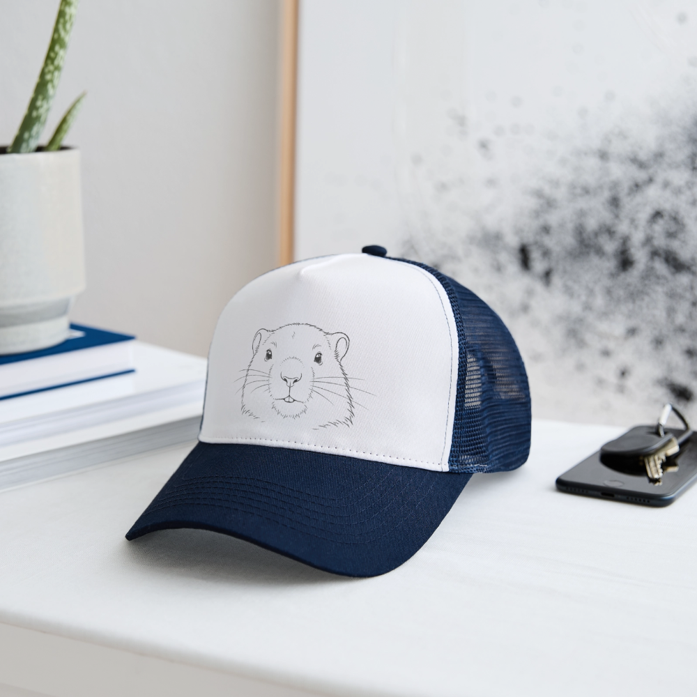 Fineline - Trucker Cap - Weiß/Navy