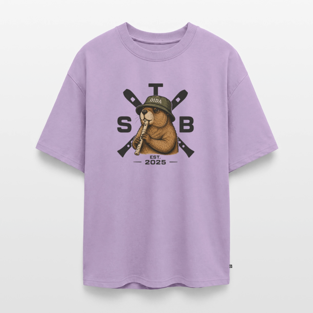 STB x Mankei - Unisex Oversized Bio T-Shirt - Lavendel