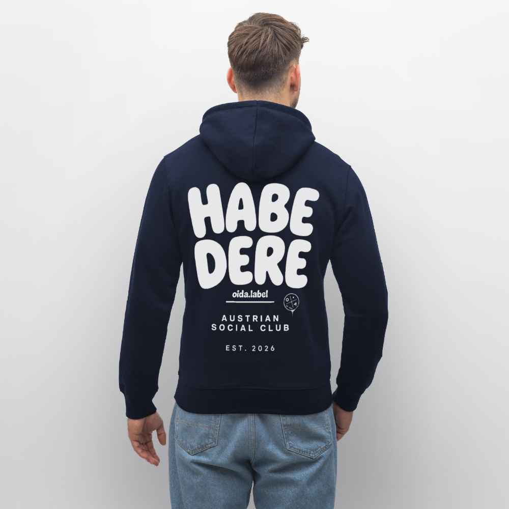 Habe Dere - Männer Bio-Hoodie - French Navy