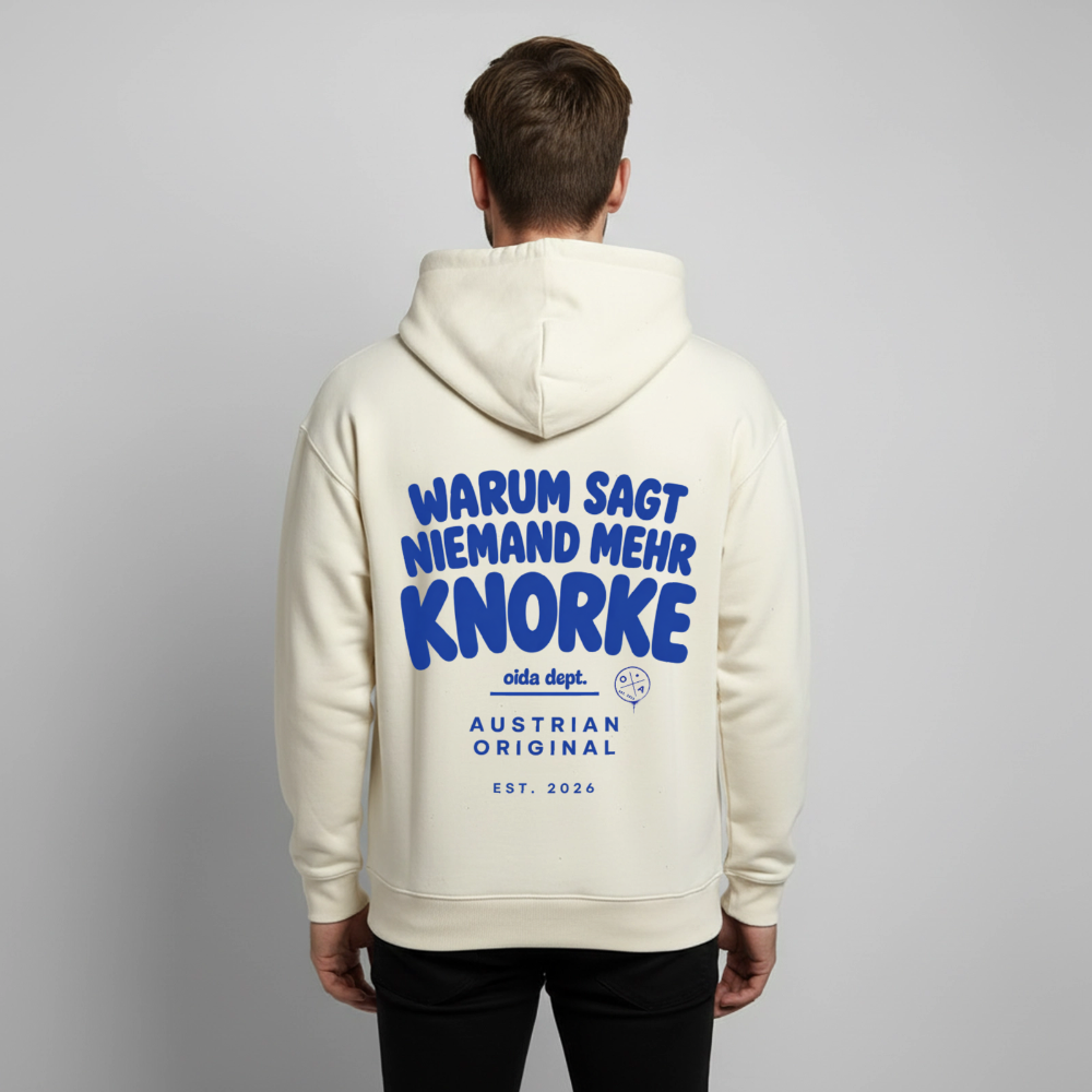 Knorke? - Oversized Männer Hoodie - Natur