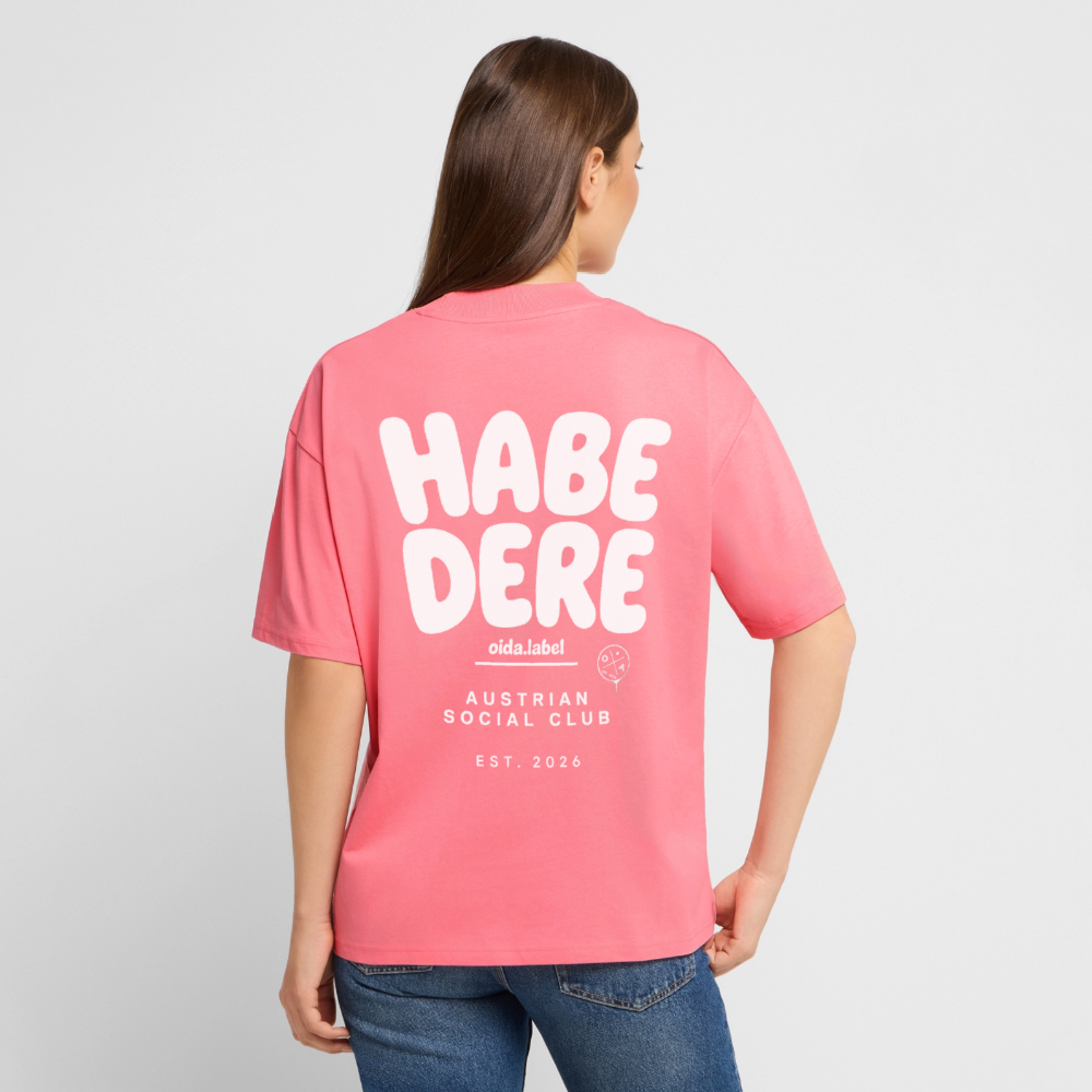 HABE DERE - OVERSIZED WOMEN's TEE - Pink 
