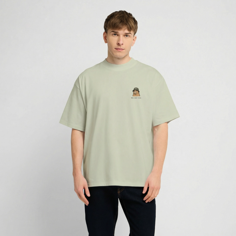 Was geht Mankei - Oversized T-Shirt - Leichtes Salbeigrün 