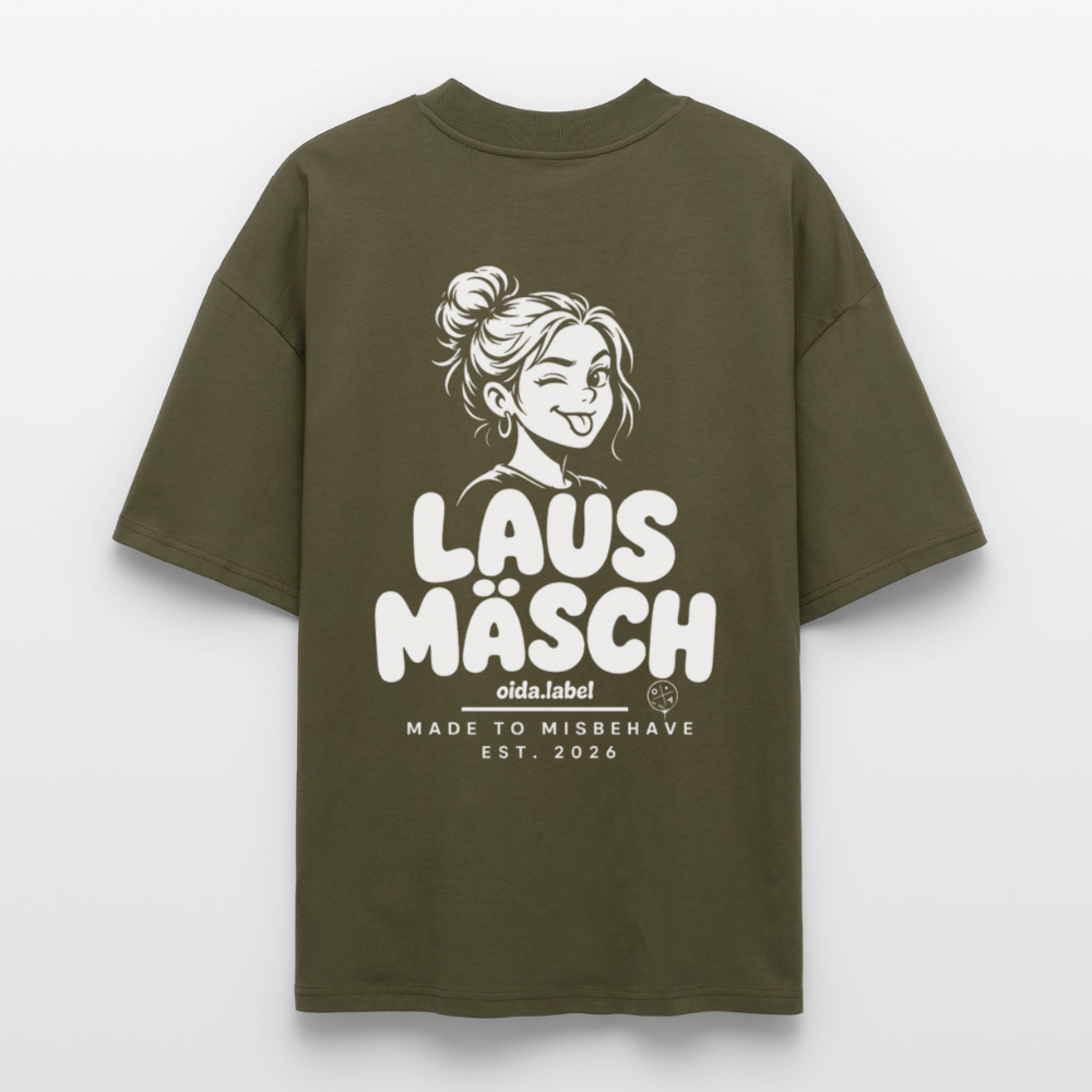 Lausmäsch - Oversized Bio Tee - Khaki