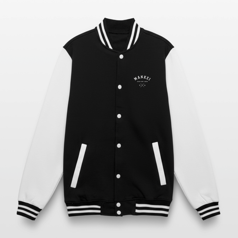 Mankei Classic - College-Sweatjacke - Schwarz/Weiß