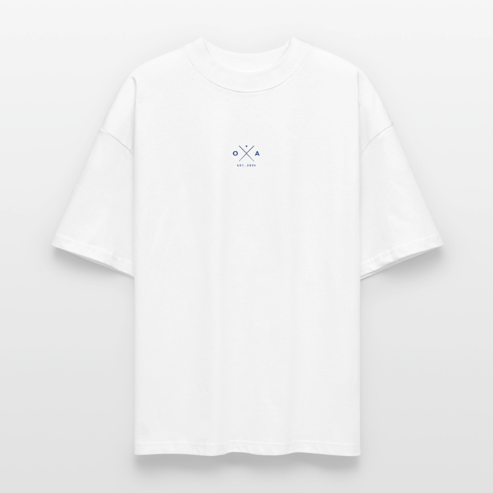 LÄSSIG - OVERSIZED MEN's BIO TEE - Weiß