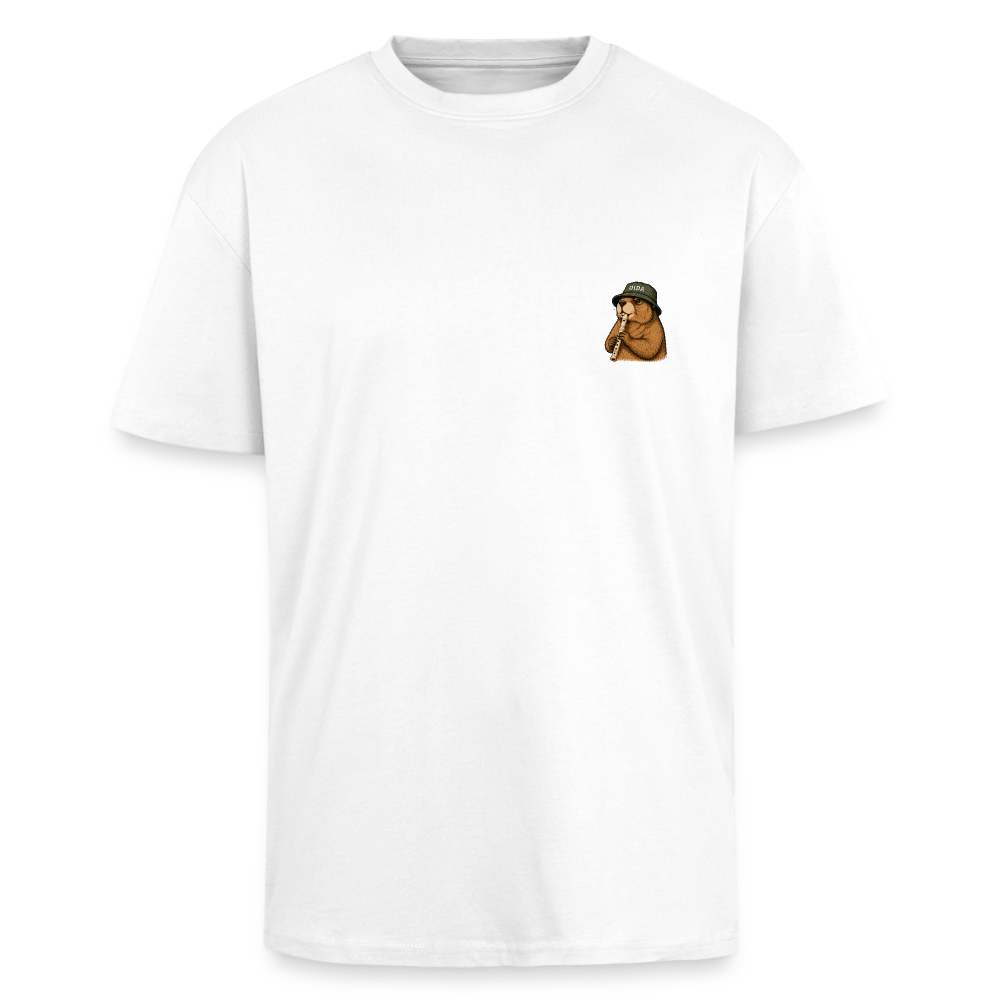 STB x Mankei Backprint - Oversized Unisex T-Shirt - Weiß