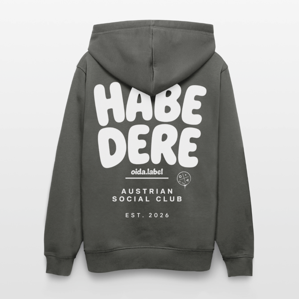 Habe Dere - Männer Bio-Hoodie - Anthrazit