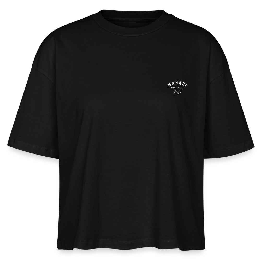Mankei Classic -  Boxy Bio-T-Shirt - Schwarz