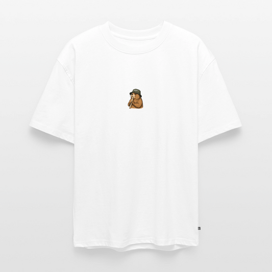 STB x Mankei Backprint - Unisex Oversized Bio T-Shirt - Weiß