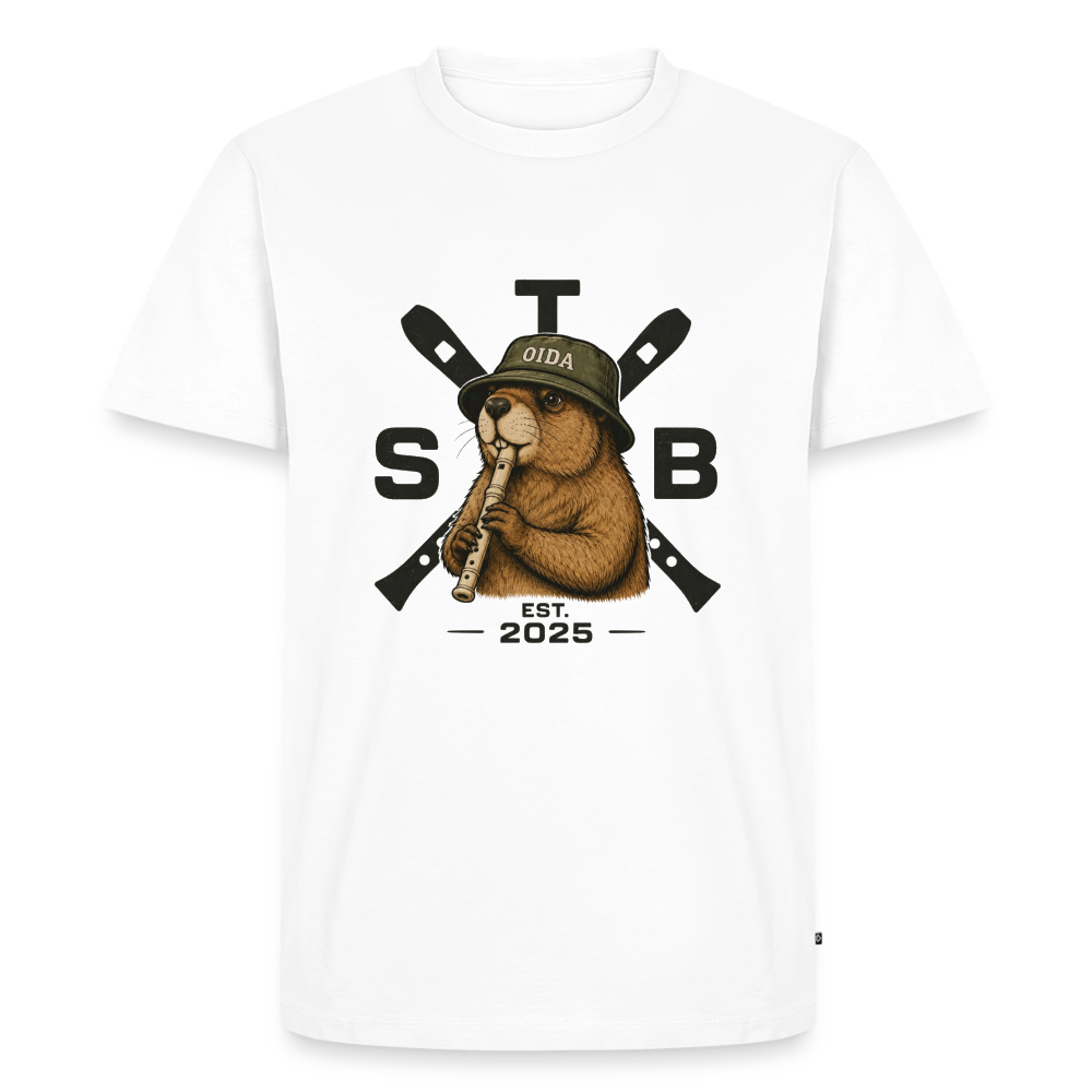 Simon the Bridge - Männer Premium T-Shirt - Weiß