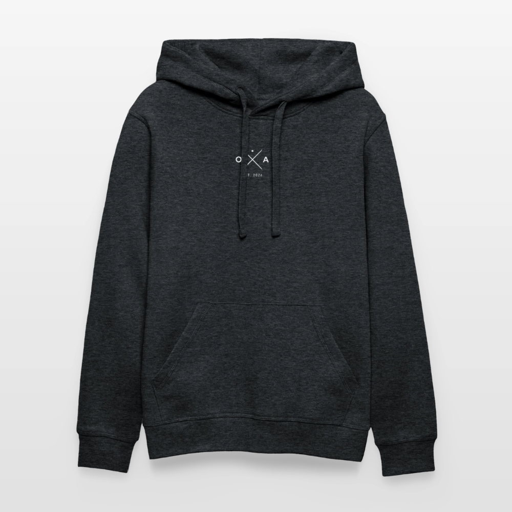 Habe Dere - Männer Bio-Hoodie - Dunkelgrau meliert