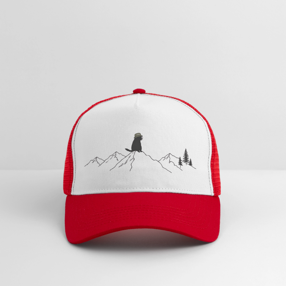 Mankei - Trucker Cap - Weiß/Rot