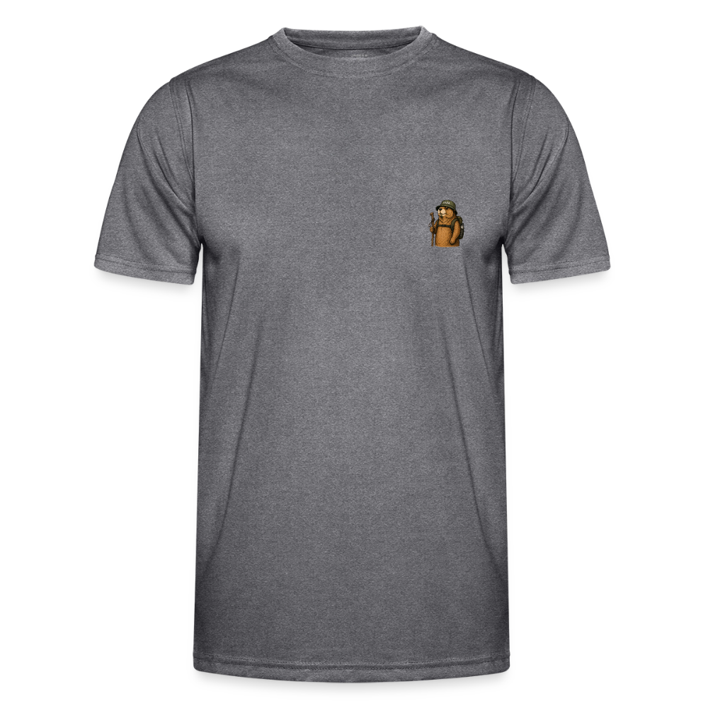 Wandern - Männer Funktions-T-Shirt - dunkle Melange 