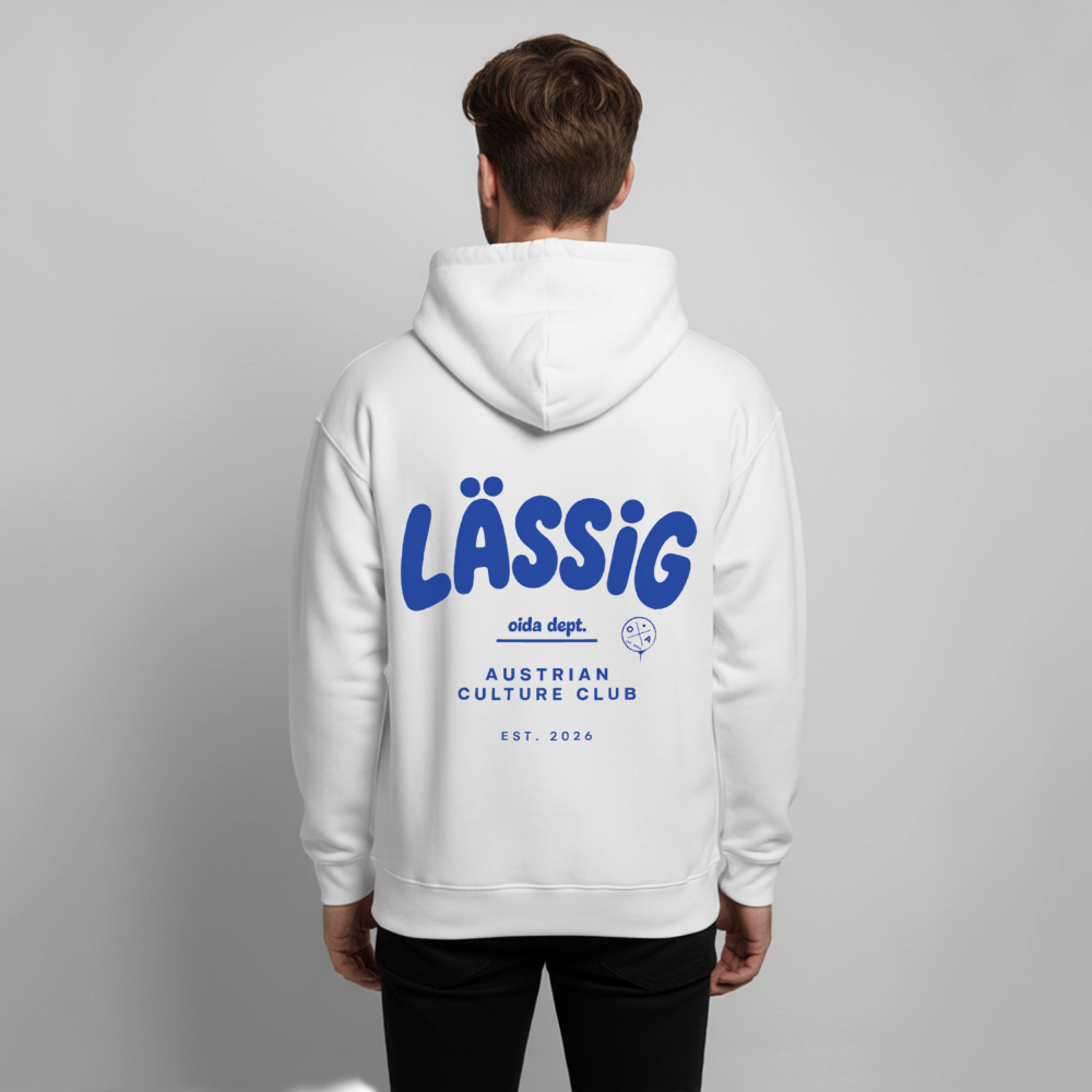 LÄSSIG - OVERSIZED HOODIE - Weiß