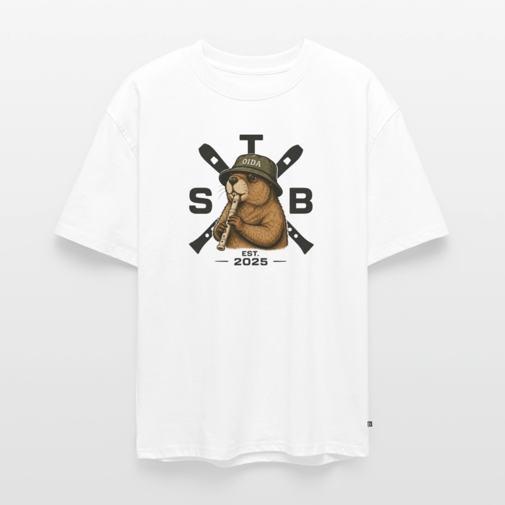 STB x Mankei - Unisex Oversized Bio T-Shirt - Weiß