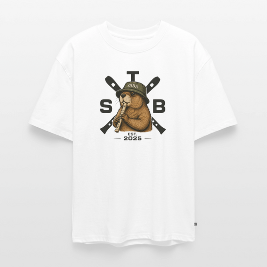 STB x Mankei - Unisex Oversized Bio T-Shirt - Weiß