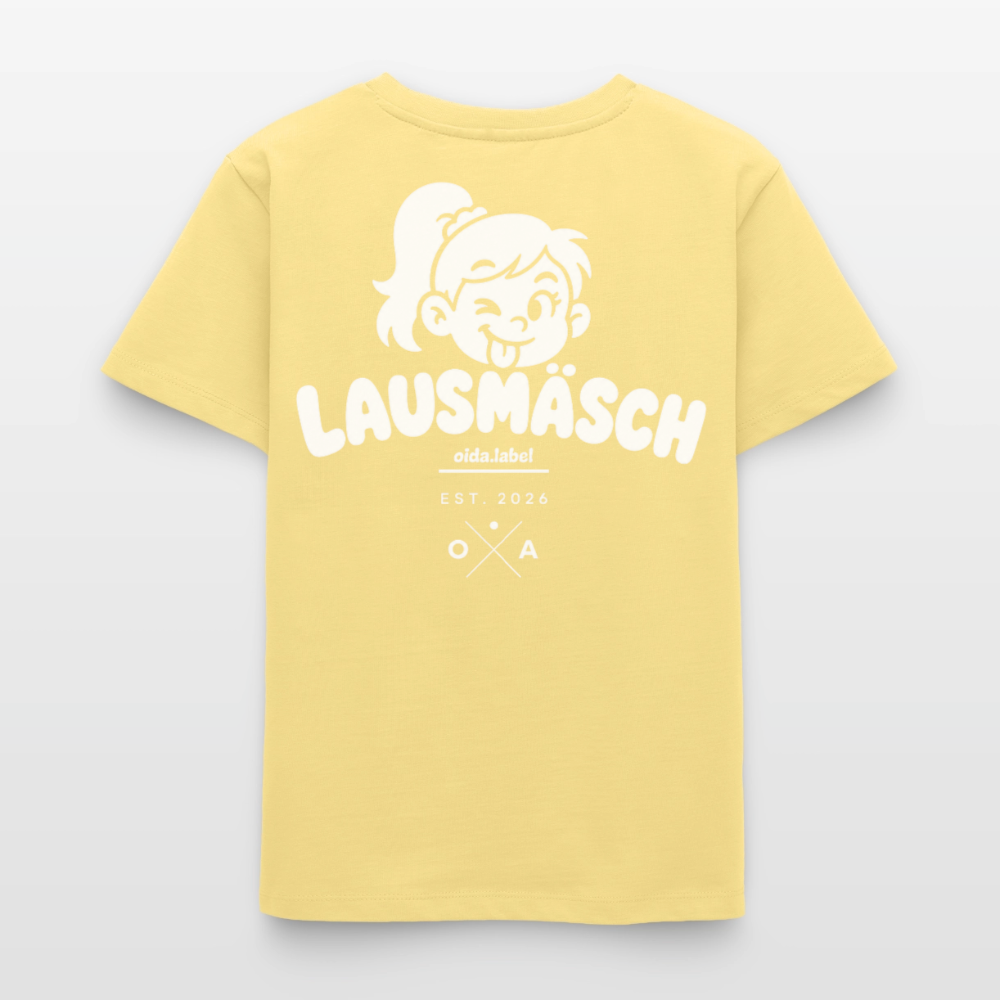 LAUSMÄSCH - TEEN's ORGANIC TEE - Gelb Viva 