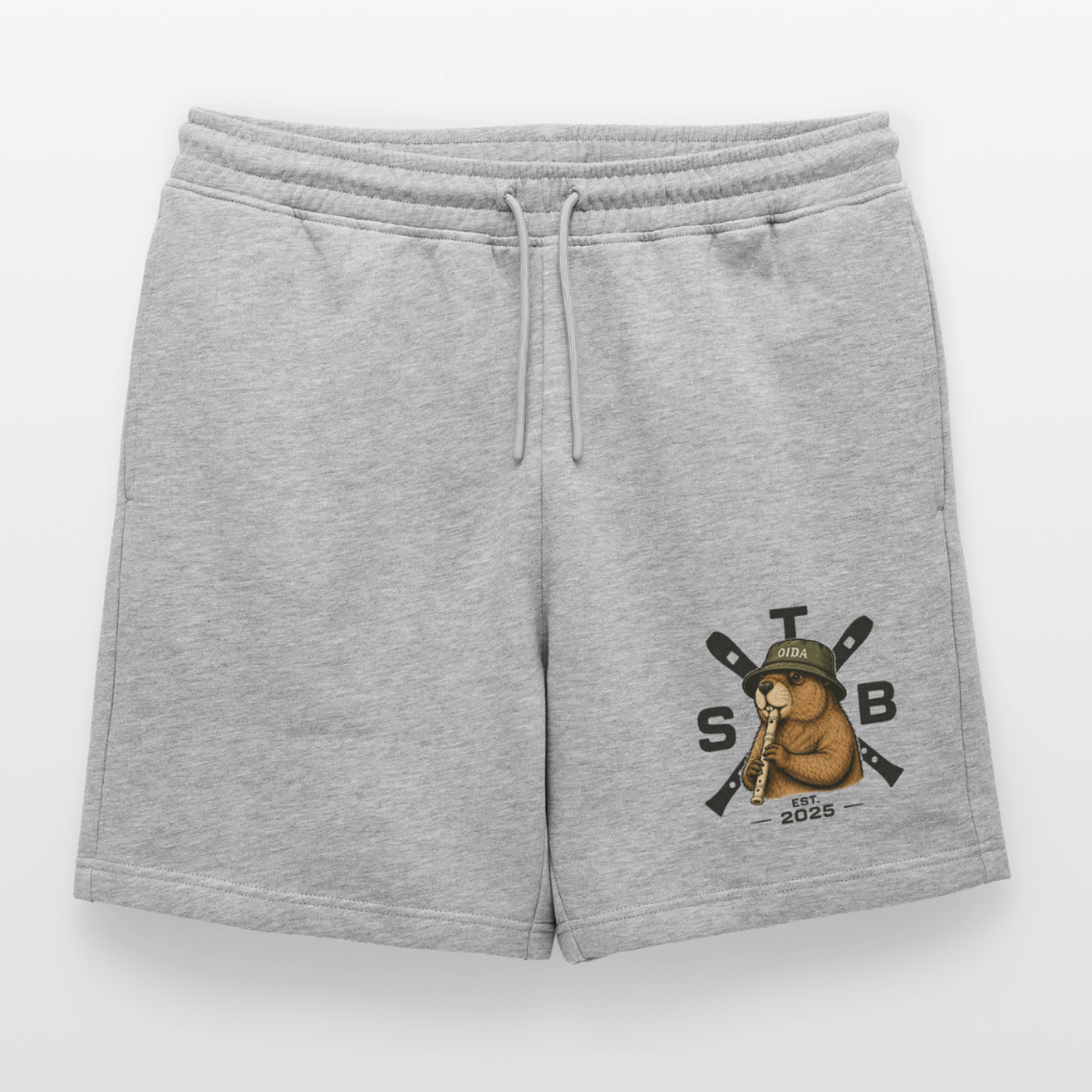 STB - Mankei - Männer Premium Sweatshorts - Grau meliert