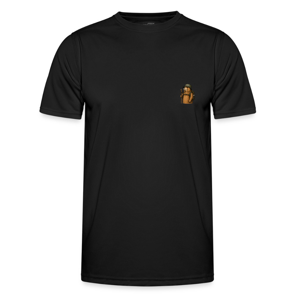 Wandern - Männer Funktions-T-Shirt - Schwarz