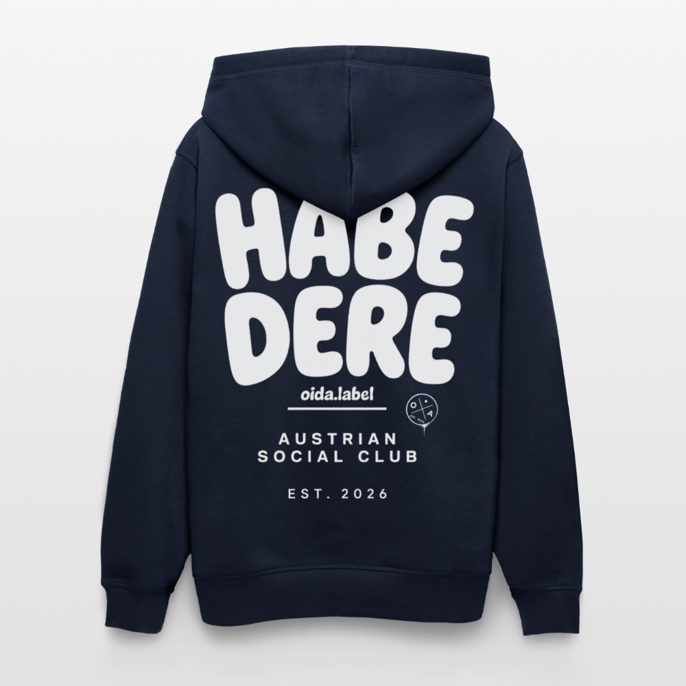 Habe Dere - Männer Bio-Hoodie - French Navy