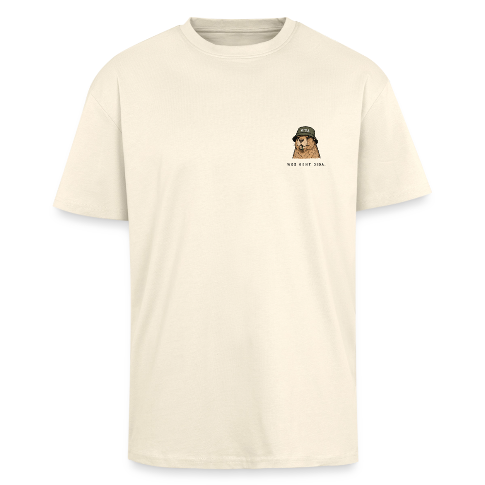 Was geht Mankei - Oversized T-Shirt - Creme