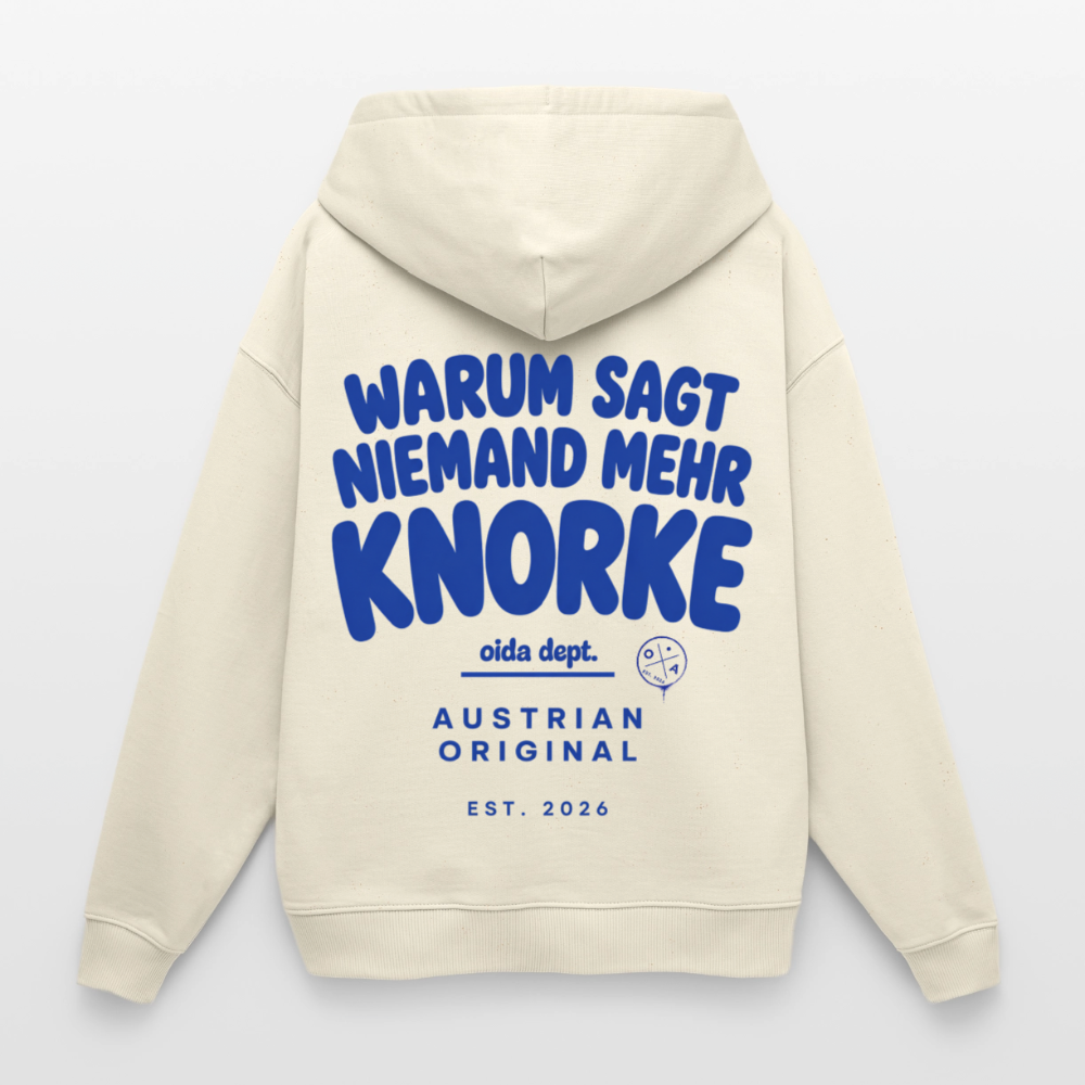 Knorke? - Oversized Frauen Hoodie - Natur
