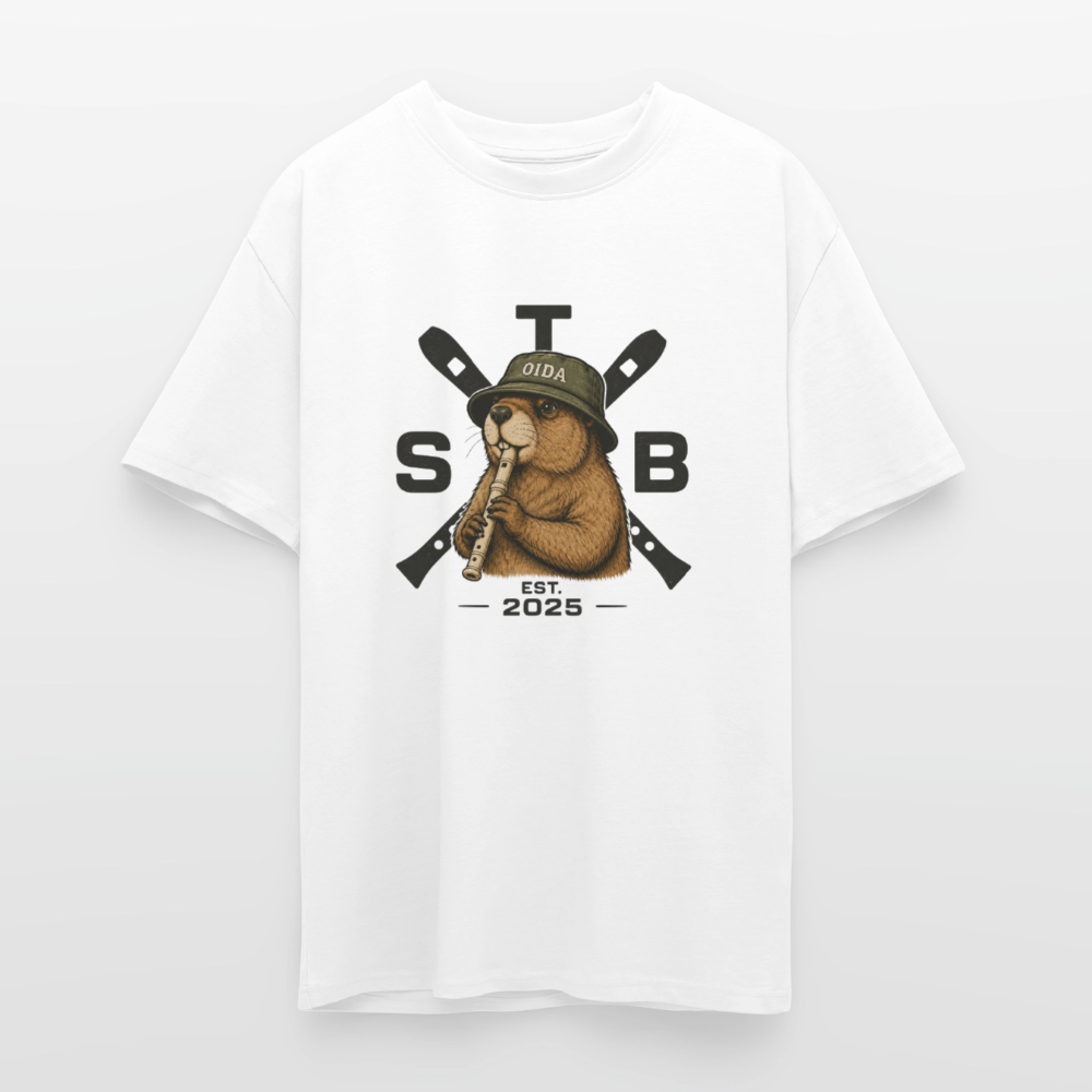 STB x Mankei - Oversized Unisex T-Shirt - Weiß