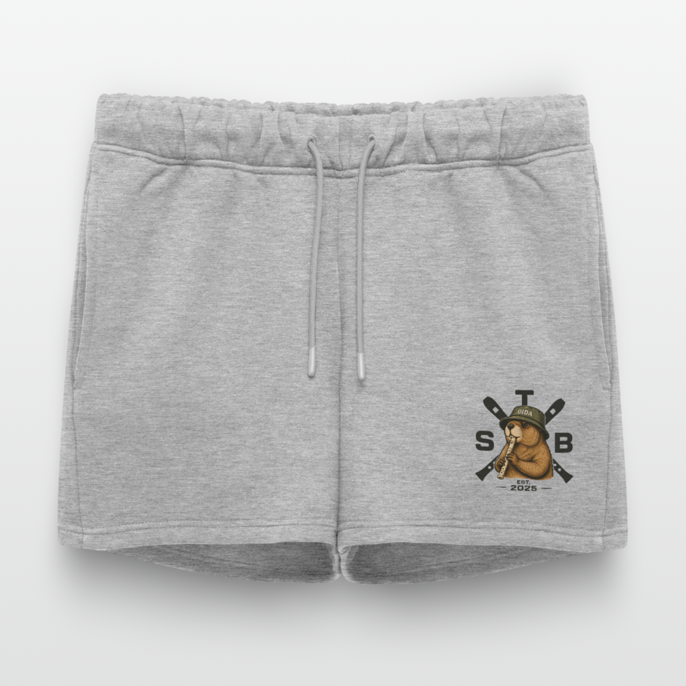 STB x Mankei - Frauen Premium Sweatshorts - Grau meliert