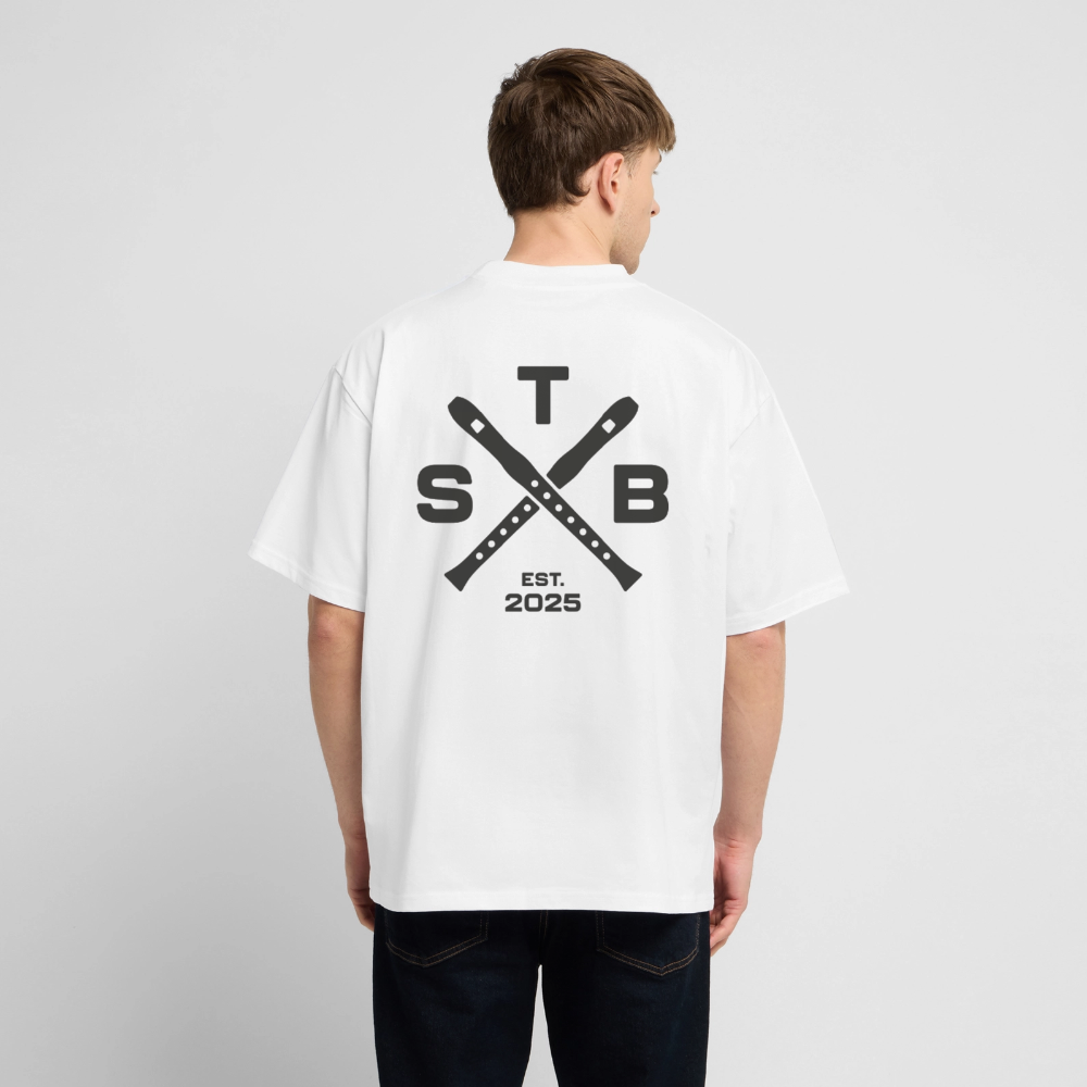 STB x Mankei Backprint - Oversized Unisex T-Shirt - Weiß