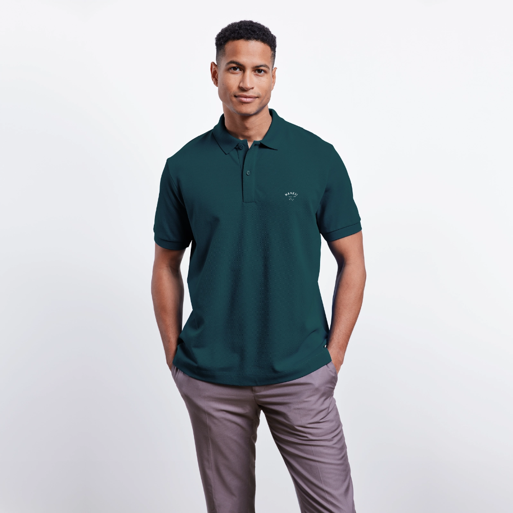 Mankei - Bio-Poloshirt dark - Dunkles Petrol
