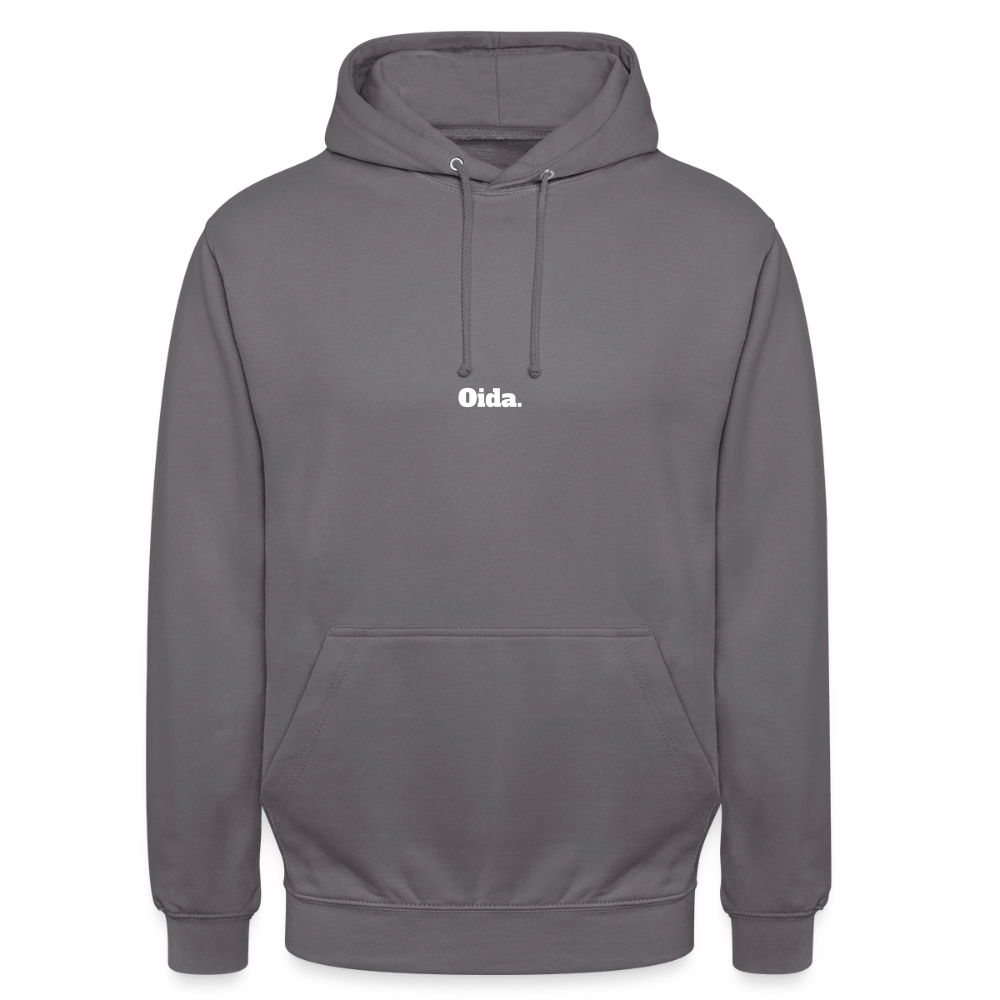 Unisex Hoodie Oida. - Mittelgrau