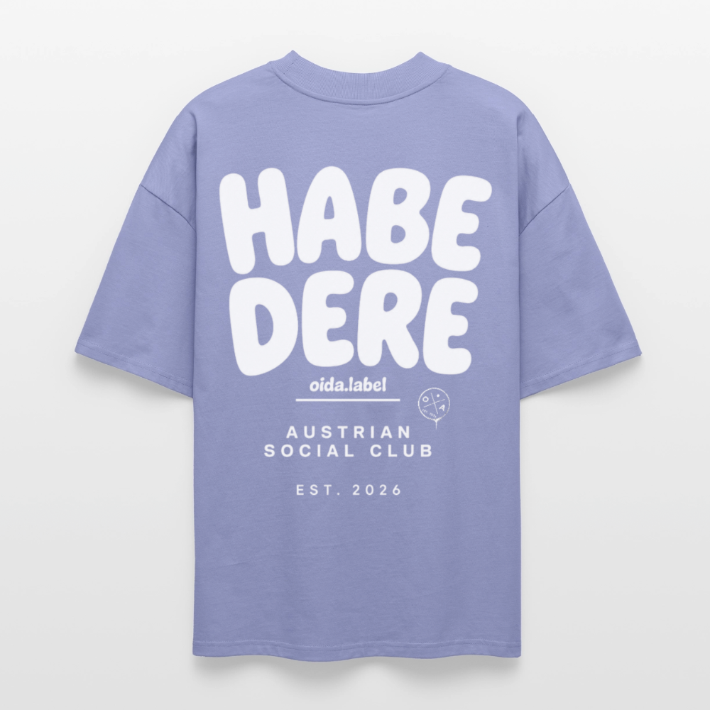 HABE DERE - OVERSIZED MEN's TEE - Violett