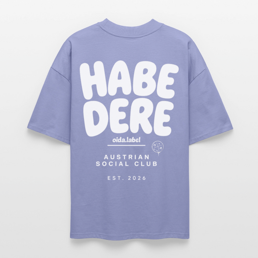 HABE DERE - OVERSIZED MEN's TEE - Violett