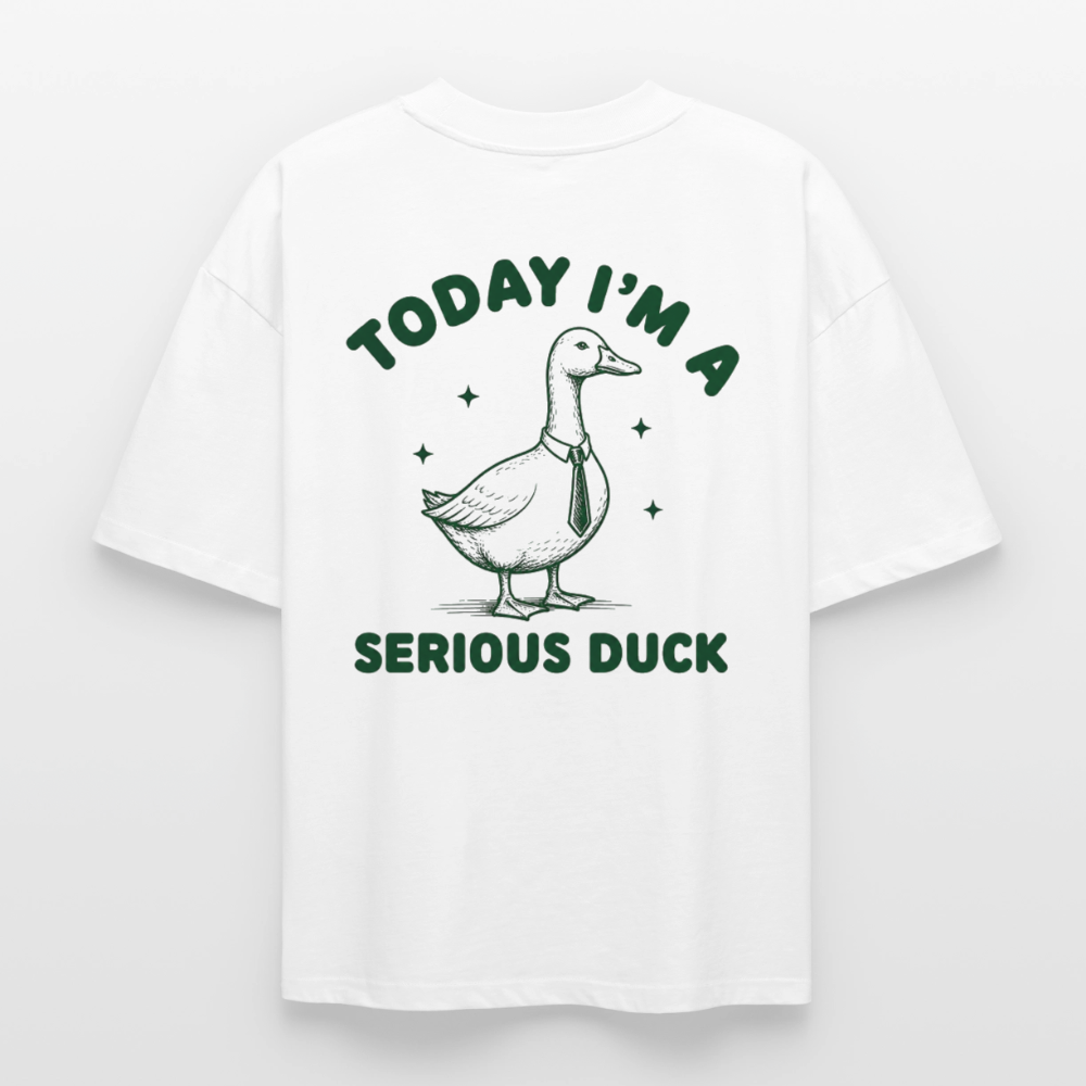 Serious Duck - Boxy Heavyweight TEE - Weiß