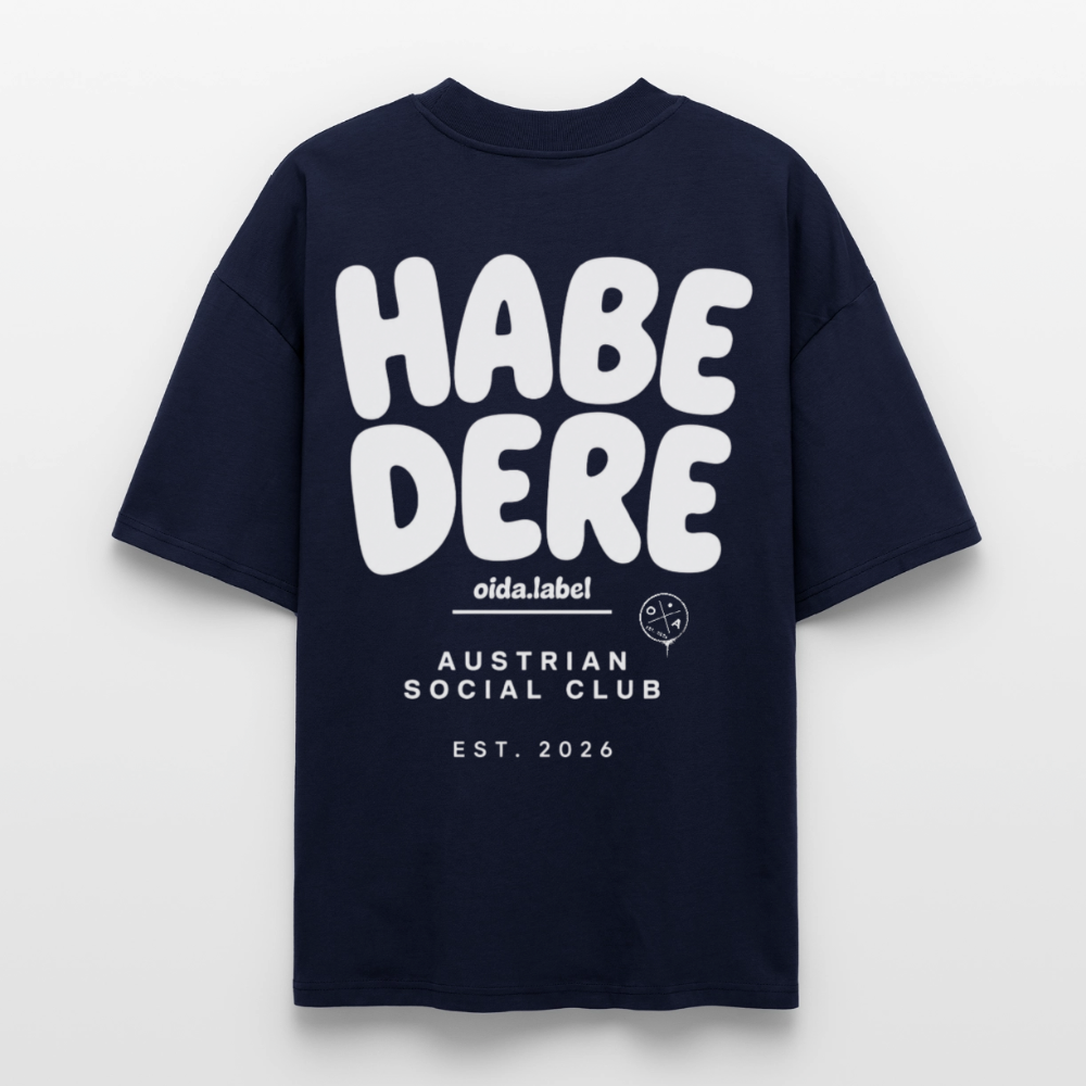 HABE DERE - OVERSIZED MEN's TEE - Navy