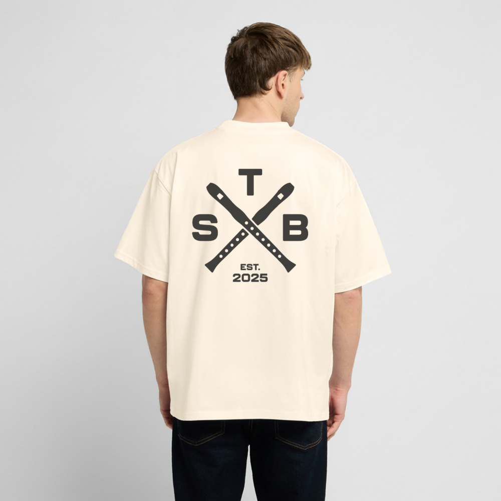 STB x Mankei Backprint - Oversized Unisex T-Shirt - Creme