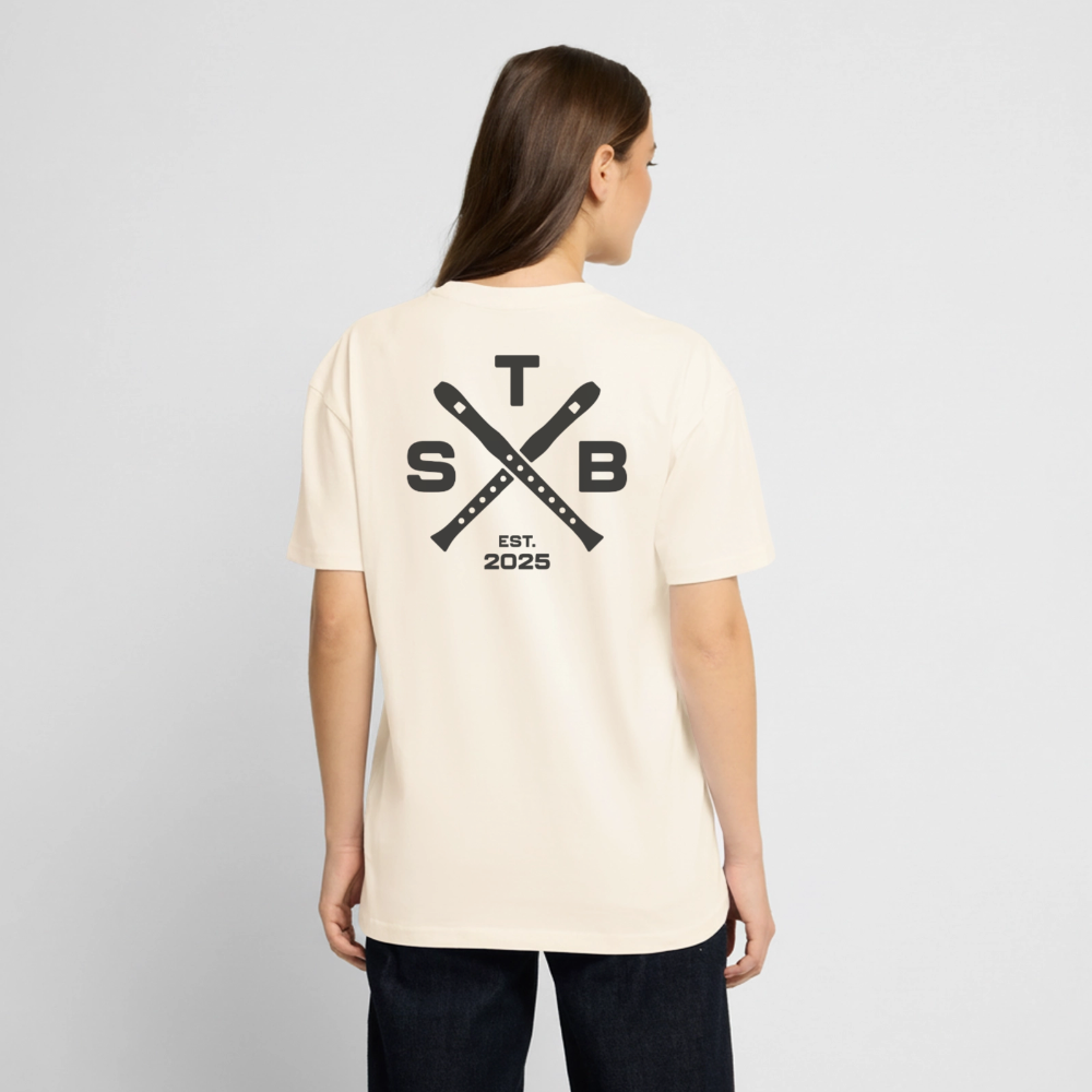 STB x Mankei Backprint - Oversized Unisex T-Shirt - Creme