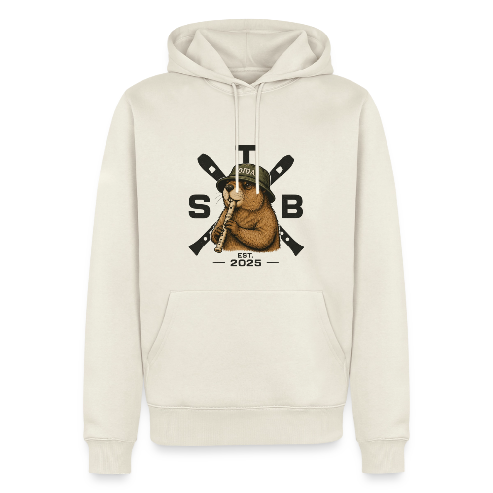 Simon the Bridge - Männer Premium Hoodie - Naturweiß