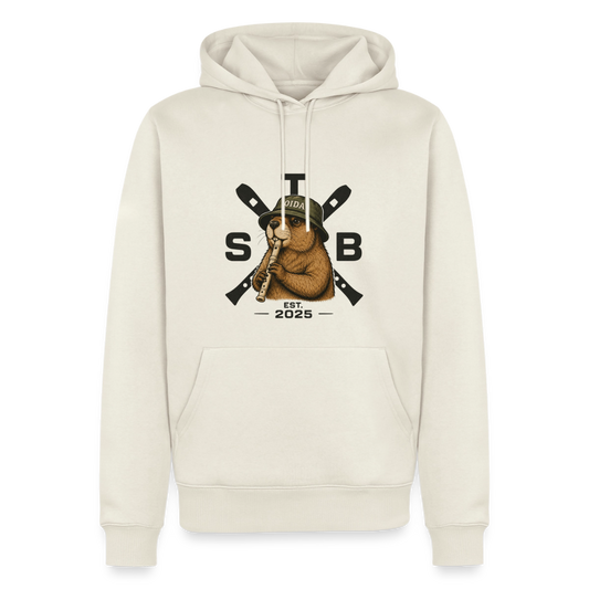 Simon the Bridge - Männer Premium Hoodie - Naturweiß