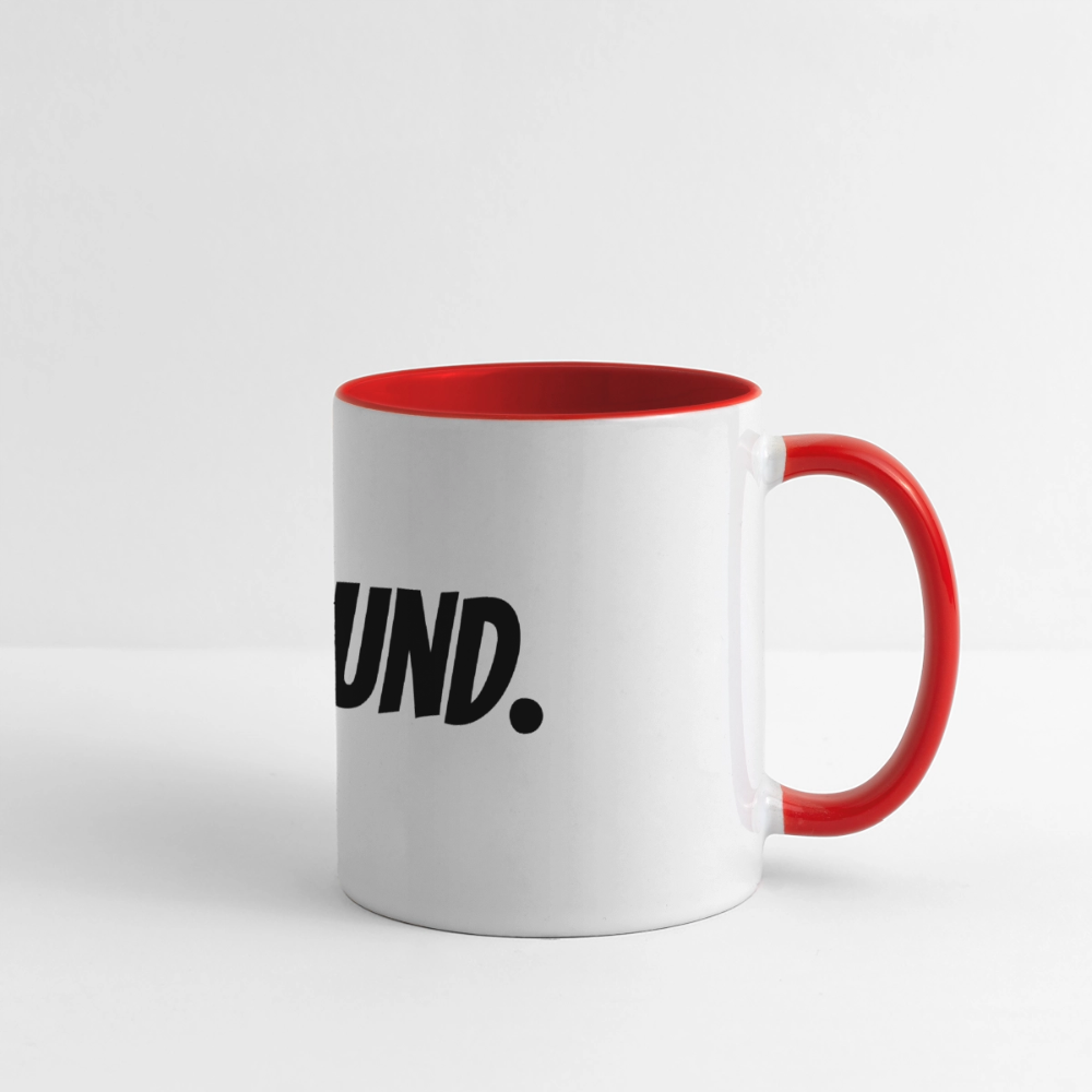Tasse Leiwaund. - Weiß/Rot