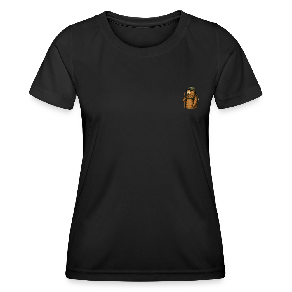 Frauen Funktions-T-Shirt - Schwarz